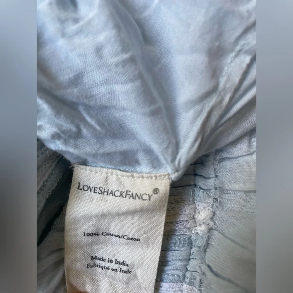 Loveshackfancy Light blue Mini Ruffled Dress | M - Picture 6 of 9